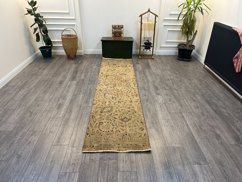 Persian Runner Rug, Vintage Runner Rug, Kitchen Runner Rug, 2.6 x 10.4 ft gallery