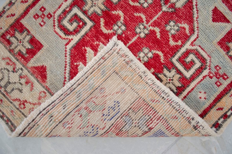 Vintage Turkish Rug Handmade Small Rug, Wool Doormat, Kitchen Rug, 2x3 ft approx gallery