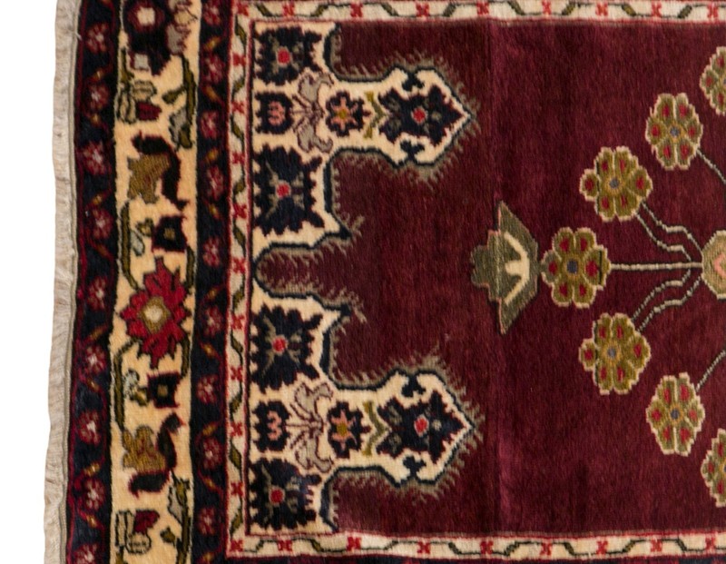 Turkish Vintage Rug 4'3" x 8'0" (130x245 cm), 60+ Years Old Handmade Oushak Rug gallery