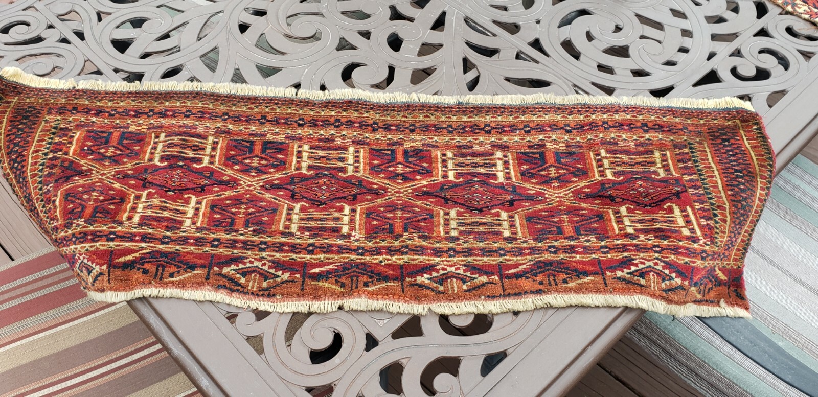 ANTIQUE 1900 TURKOMAN VERY FINE TORBA GREAT COLORS gallery