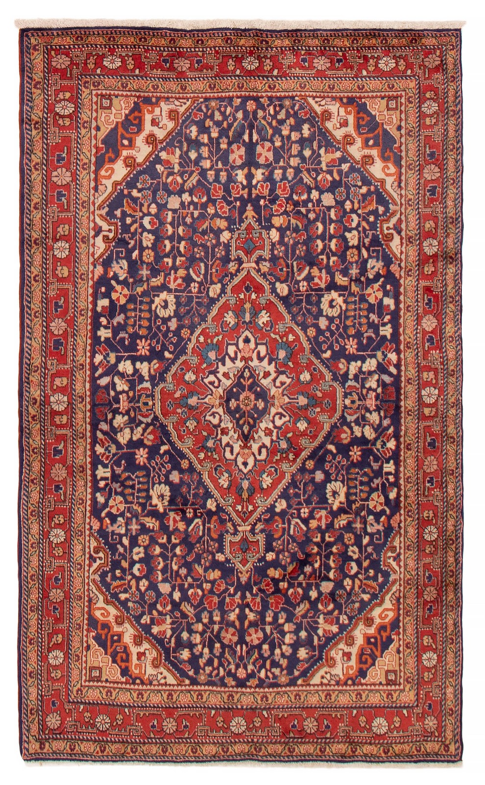 Vintage 4'2" x 7'1" Traditional Hand Knotted Vegetable Dye Wool Area Rug gallery