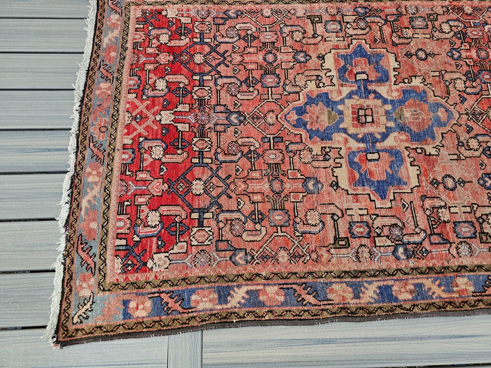 ($1000 Value) Antique Hamadann P Handmade rug, 6'3"x 4'3" gallery