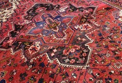 9’2 x 12’8 Vintage S Antique Handmade Wool Area Rug Caucasian Animal Heris 9×13