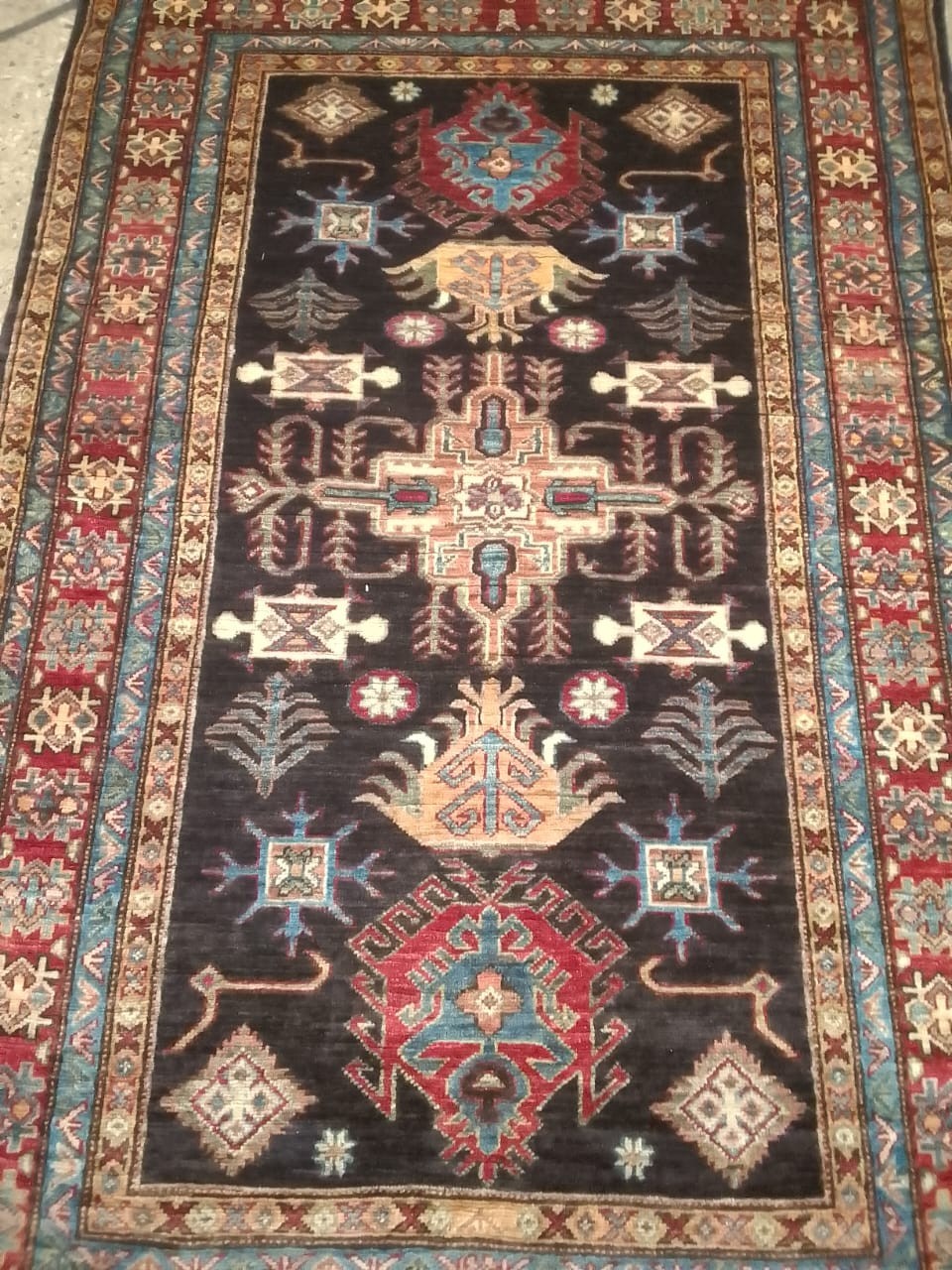 4x6 ft COLLECTRS' ITEM Vintage Tribal Natural Vegetable Dye Shirvan Carpet gallery