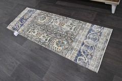Oushak Turkish Doormat Rug 2×4 BEIGE Vintage Anatolian Handmade Small Kilim Rug