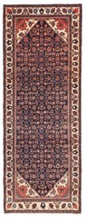 Vintage Hand-knotted Runner Rug 3’8″ x 9’10” Traditional Oriental Wool Carpet