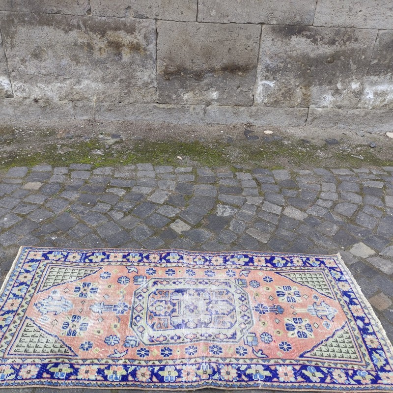 2x5 Persian Style kitchen rug 2.3 x 4.86 ft Vintage rug 70 x 148 cm runner gallery