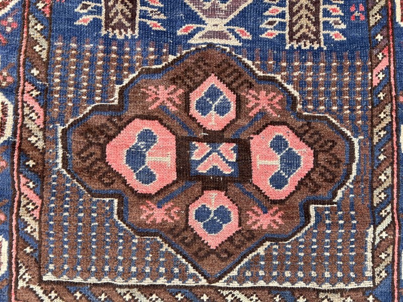2'10x9'9 ft Antique Handmade Runner Rug Low Pile Tribal Distressed Runner Rug gallery