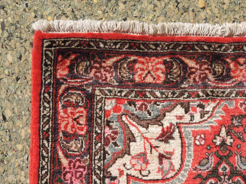 3x6ft. Vintage Sarouk Wool Rug gallery