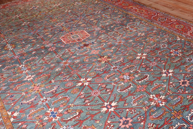 Antique Green Karajeh Rug 11'x15' gallery