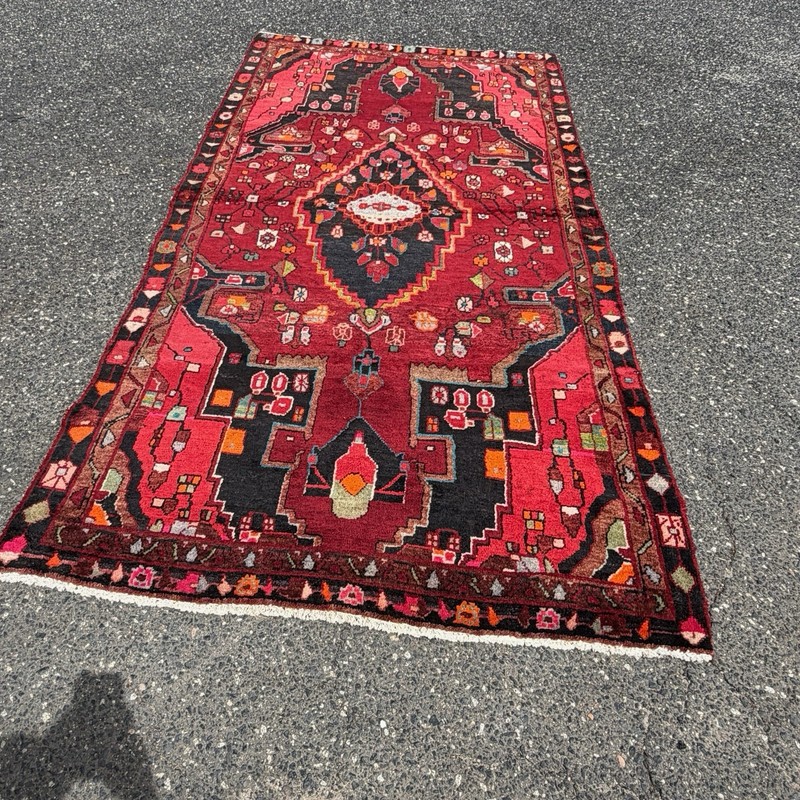 Antique Persian Hand Knotted Wool Rug 4’ x 9’5” Tribal Oriental Runner Carpet gallery