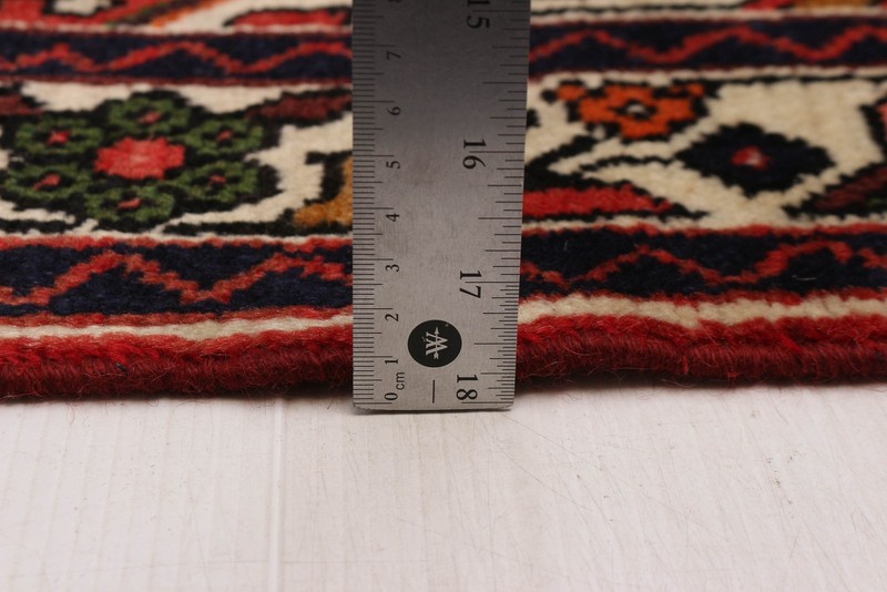 Vintage Hand-Knotted Area Rug 3'5" x 4'9" Traditional Wool Carpet gallery