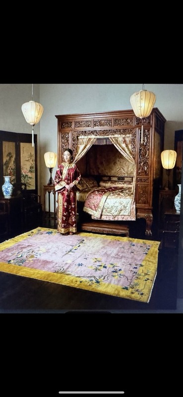 Antique Chinese Art Deco Rug gallery