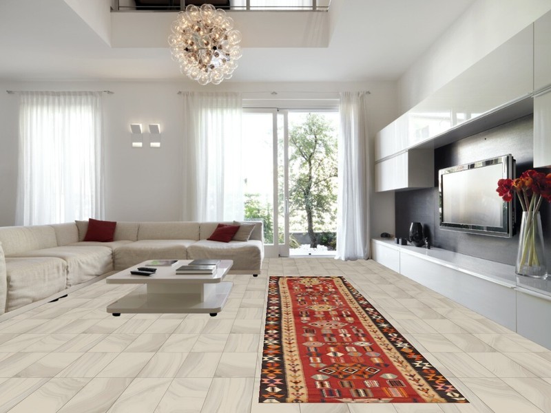 Vegetable Dye Kilim Flat-weave 19 ft Long Runner Rug Wool Reversible Carpet 4x19 gallery