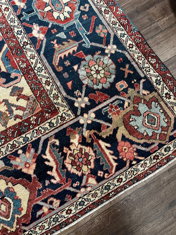 Antique 1910 Tribal Oriental Rug, Excellent Condition, Vegetable Dyes, 11x16 gallery