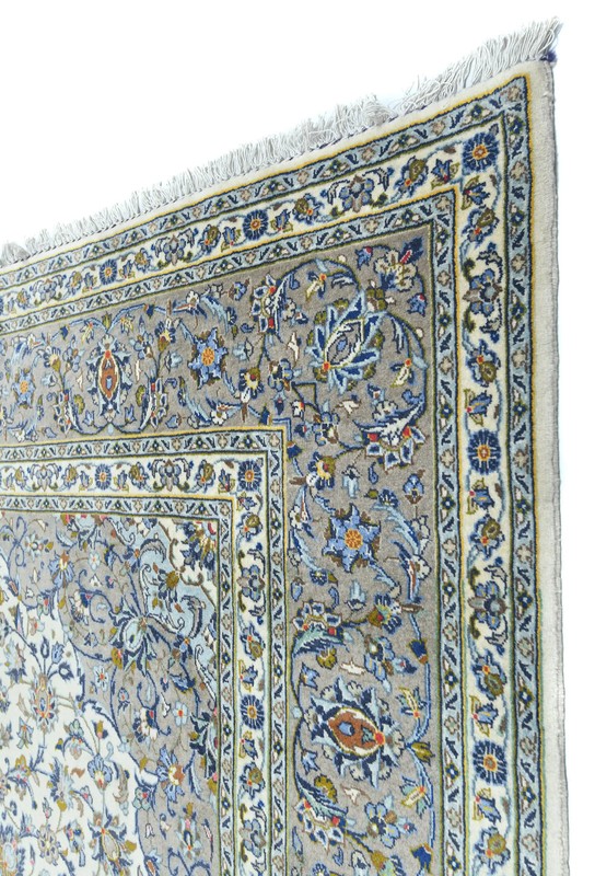 Vintage Handmade Oriental Rug 8X11 ft Cream Traditional Floral Home Decor Carpet gallery
