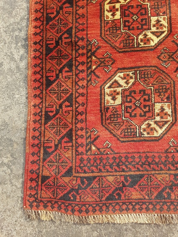 Vintage Hand Made Traditional Rug Epic Oriental Wool Multicolor Carpet 288x83 cm gallery