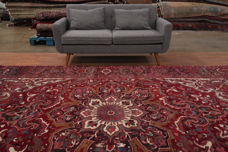 Vegetable Dye Traditional Vintage Living Room Area Rug 9x12 ft Hand-knotted gallery