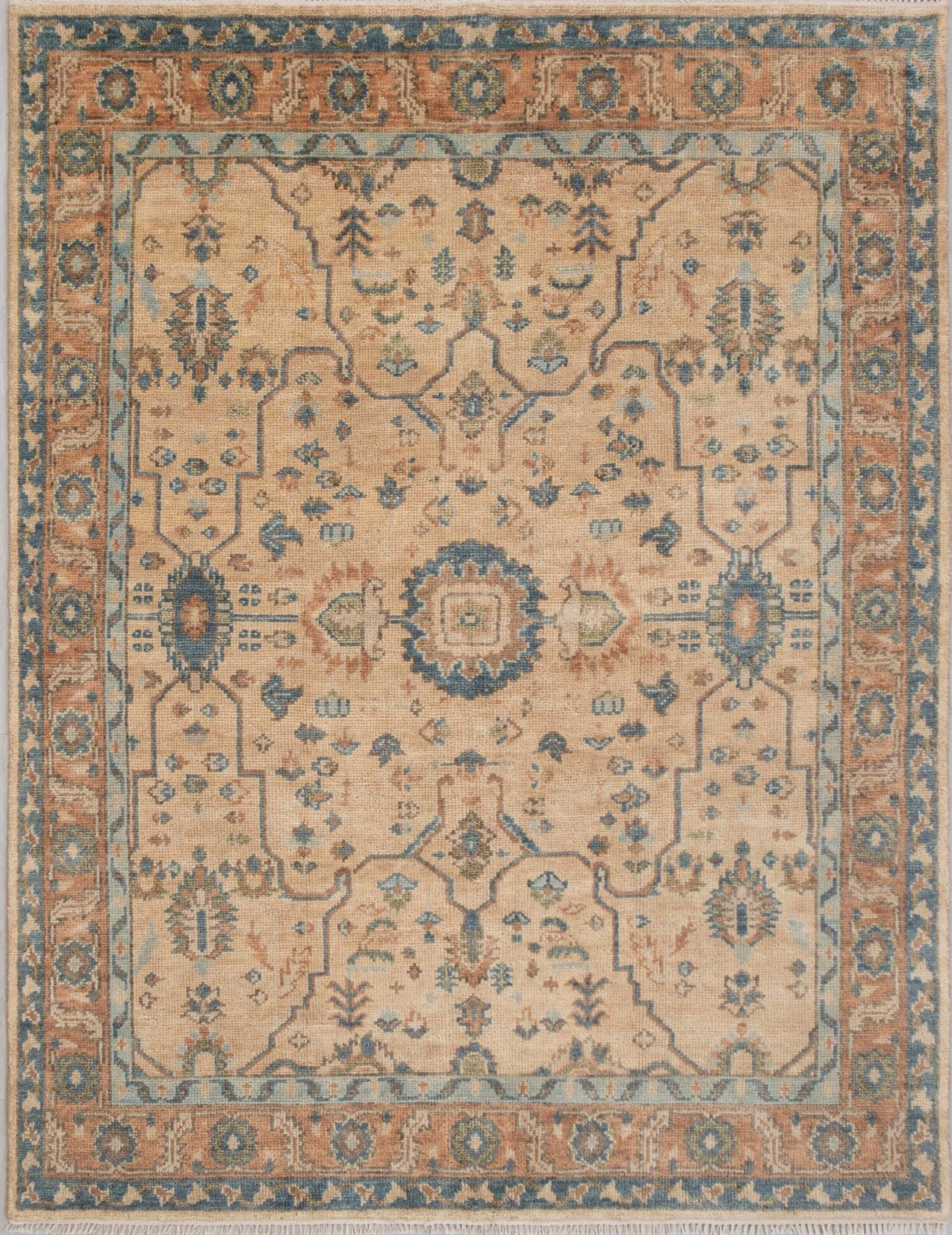 Hand Knotted Oushak Rug 4x6 5x7 6x9 7x10 8x11 9x12 10x14 12x15 Woolen Area Rugs gallery