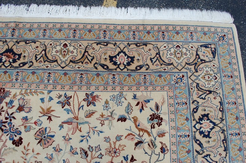 NATURAL WOOL Old Oriental Rugs,Hand Woven,knotted size Approximately 6'8" x 9'5" gallery