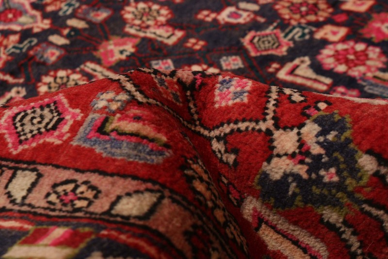 Vintage Traditional Hand-Knotted Area Rug 4'2" x 9'2" Oriental Wool Carpet gallery