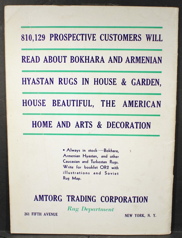 Very Nice 1935 35 Page Oriental Rug Magazine gallery