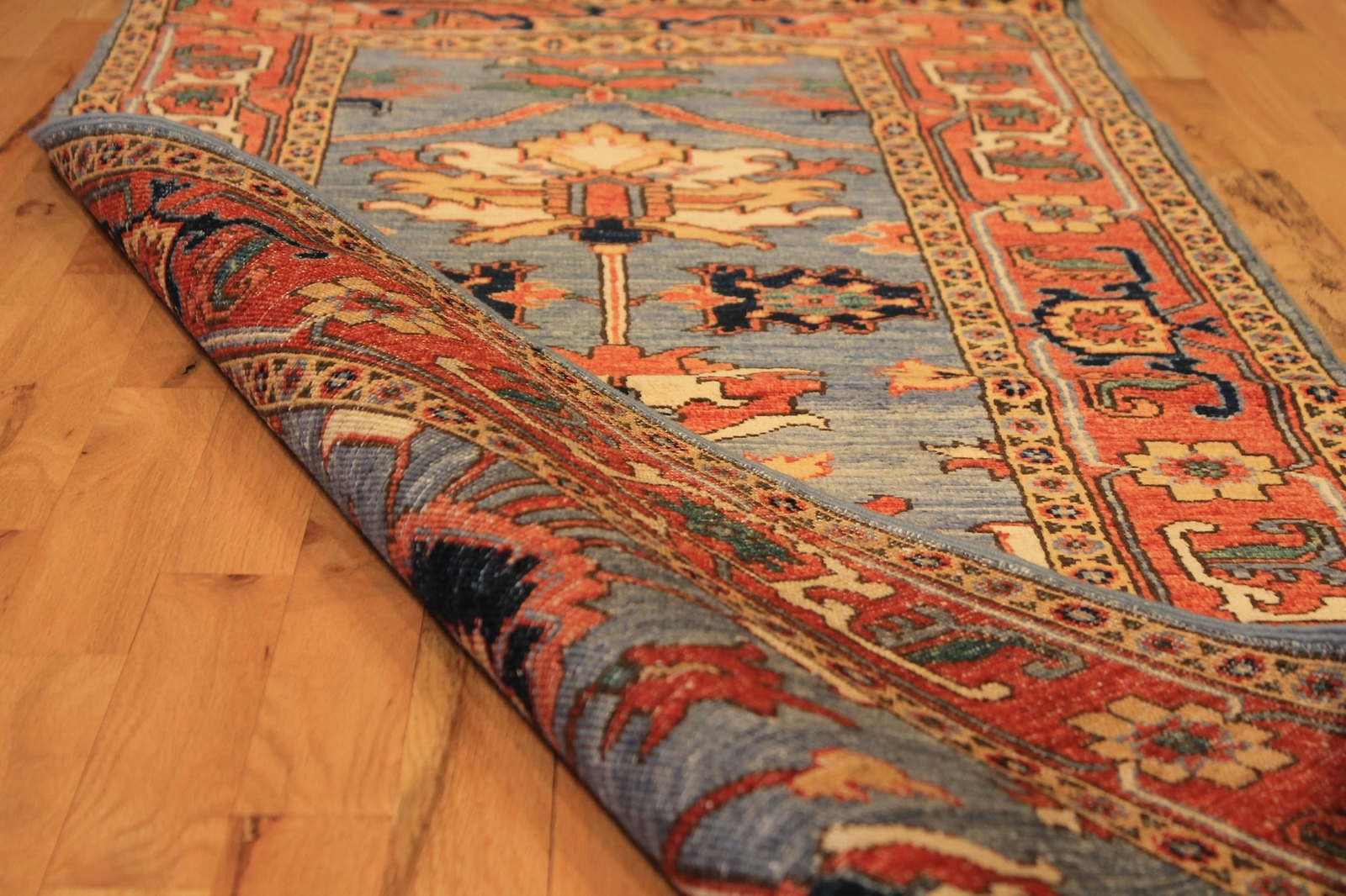 Hand-knotted Rug (Carpet) 2'4X9', Choeb Rang mint condition gallery