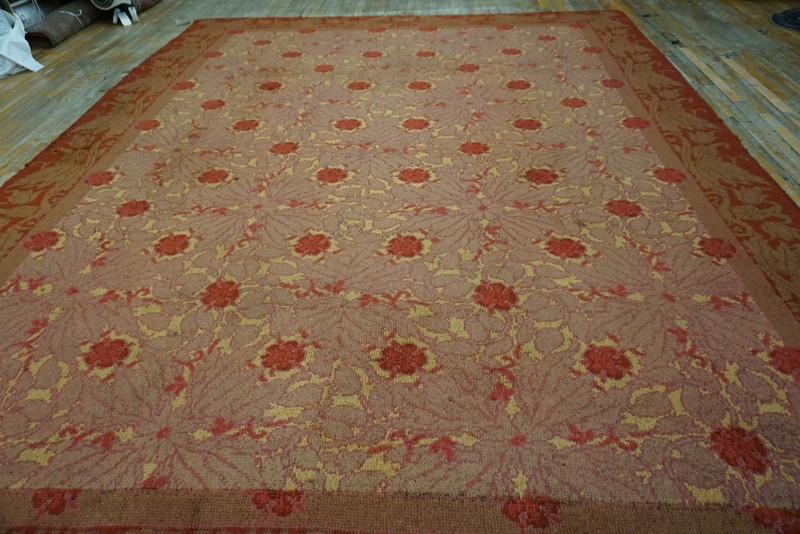 Yellow Antique Donegal - Arts & Crafts Ireland Allover Knotted Rug gallery