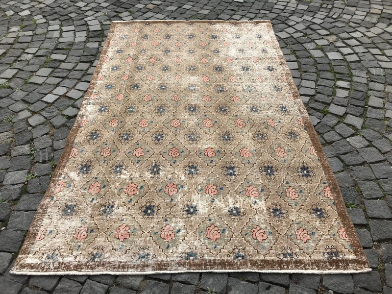 Handmade Rug Turkish Area Rug Vintage Rug Oushak Rug Antique Rug Bohemian Rug gallery