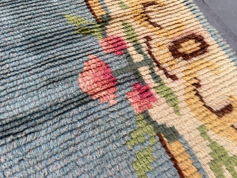 4'5x6'4 ft Vintage Moroccan Hand Knotted Wool Rug Floral Tribal Boho Bedroom Rug gallery