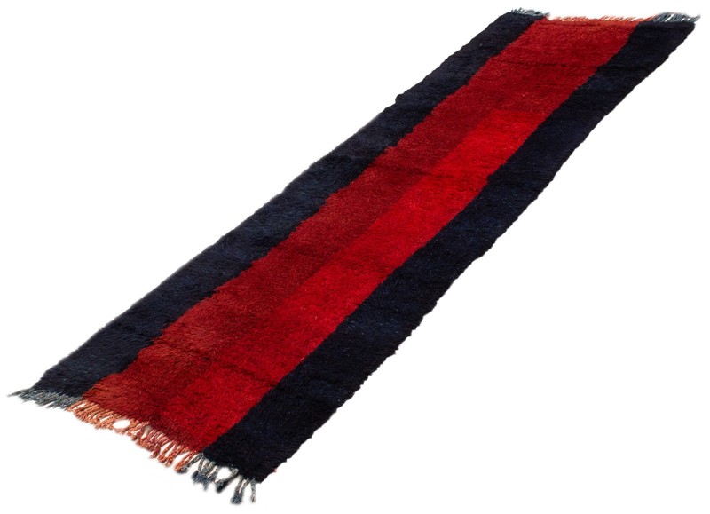 3'4" x 13'1" Vintage Hand-knotted Runner Rug Traditional Oriental Wool Carpet gallery