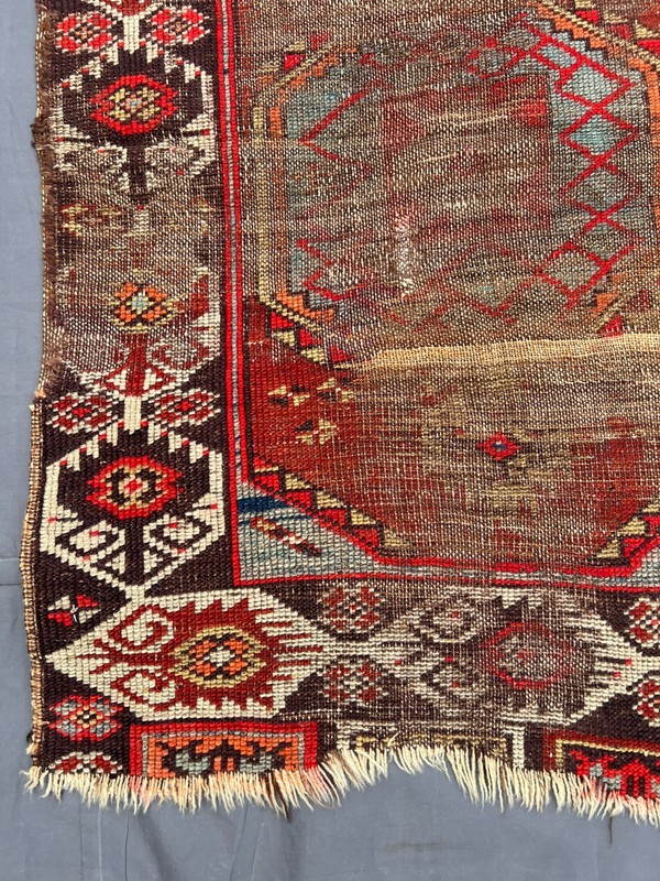 COLLECTORS' ITEM Stunning Antique kazak Caucasian 4TH QUARTER 19TH Century Rug gallery