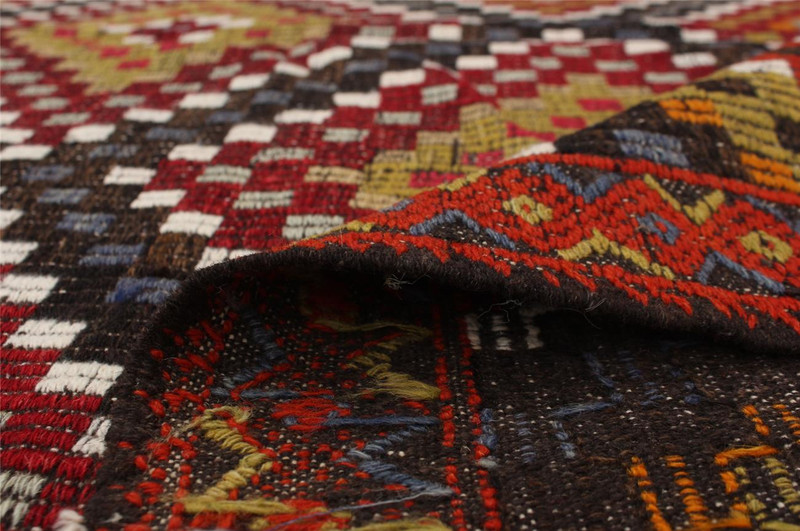 Vintage Hand Woven Area Rug 5'9" x 12'8" Traditional Wool Oriental Carpet gallery