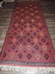 5x10ft. Antique Caucasian Kilim Flatweave Wool Rug
