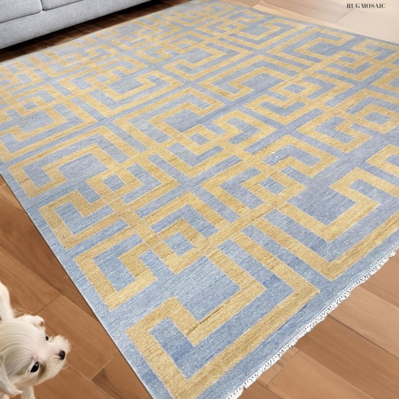 Vintage Turkish Oushak Rug, Beige 9X12 ft, Handmade Wool, Bohemian Anatolian gallery