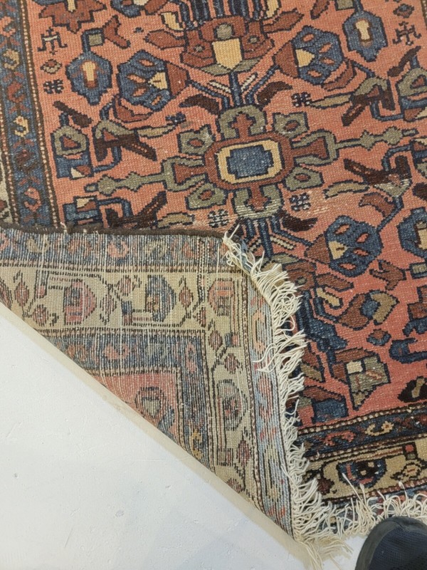 Antique Oriental Hand-Knotted Wool Runner Collectible Malayer Rust 2'10" x 16'3" gallery