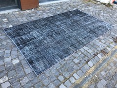 Turkish Vintage Rug, Handmade Wool Rug, Bohemian Large Rug, 5,2 x 9,1 ft