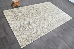 Oushak Turkish Vintage Rug 5×8 Kilim Rug Anatolian Handmade Boho Decor BEIGE