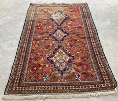 Vintage Traditional Handmade Beautiful Turkish Kilim Floor Rug Carpet 193×123 cm