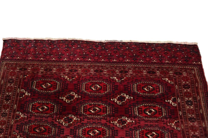 3x5 Antique Exceptional Handmade Boho Tapestry Wall Hanging Rug Red c.1910 gallery