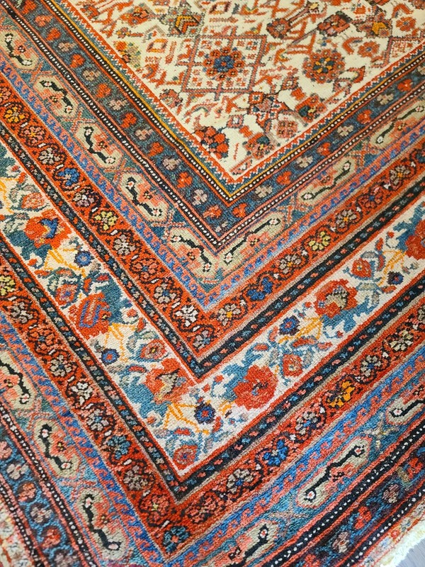 Very large Antique authentic handwoven P Mahal circa 1920s size 11'×22' gallery