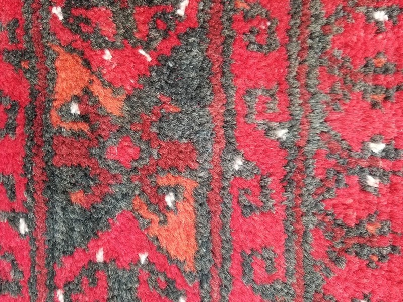 Vintage Handmade Pakistani Bokhara Wool Multicolor Runner Rug 318 x 117 cm gallery