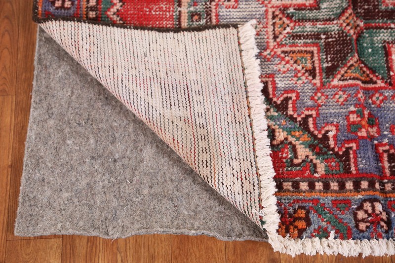 Red Distressed Vintage Wool Traditional Rug 4x6 ft Handmade Carpet gallery