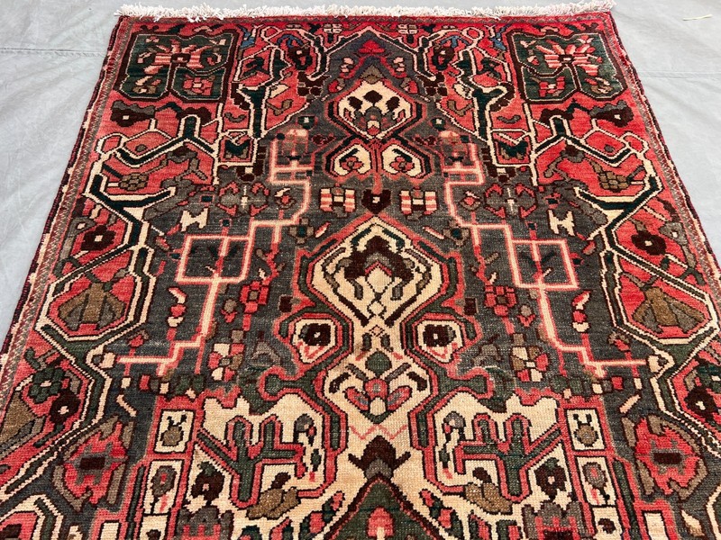 Vintage Caucasian Tribal Handmade Traditional Medallion Runner Rug 3'9 x 8'2 Ft gallery