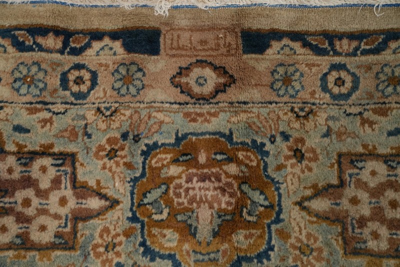 Vintage Signed Traditional Area Rug 8x12 Ft Handmade Oriental Floral Wool Carpet gallery