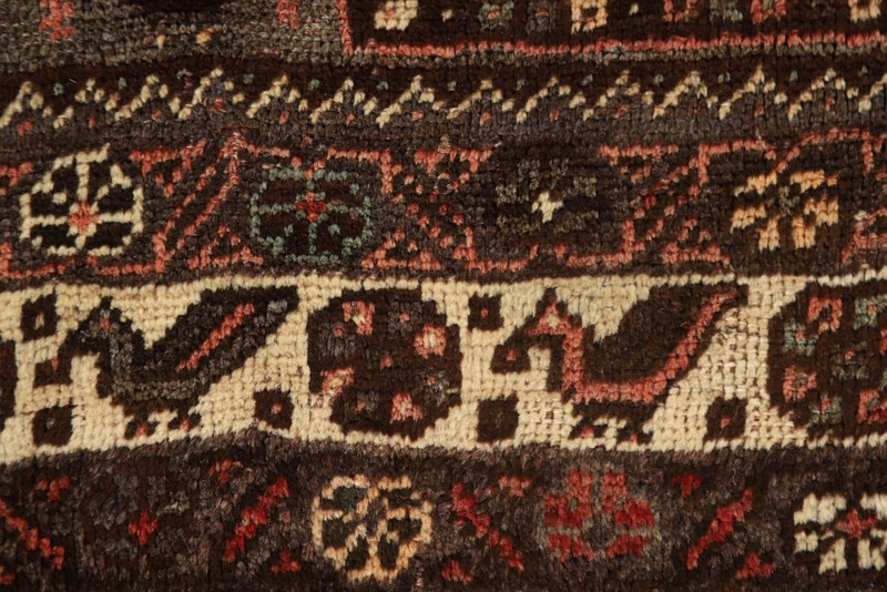 Vintage Geometric Traditional Red/ Ivory Area Rug 4'x6' Wool Handmade Carpet gallery