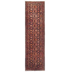 2’9 X 9’9 Vintage Plum Tribal Runner Wool Rug Hallway Decor Carpet 3×10 ft