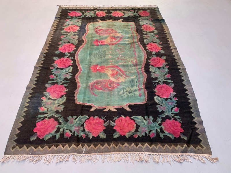 Vintage Moldovan Kilim 227x157 cm Kelim Wool Rug Large gallery