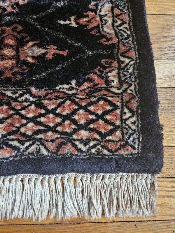 Hand knotted Pakistan Bokhara Jhaldar Wool Area Rug 1'11" x 1'6" Plush 324 KPSI gallery