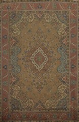 Traditional Wool Hand-knotted Living Room Area Rug Vintage Floral Carpet 10×13